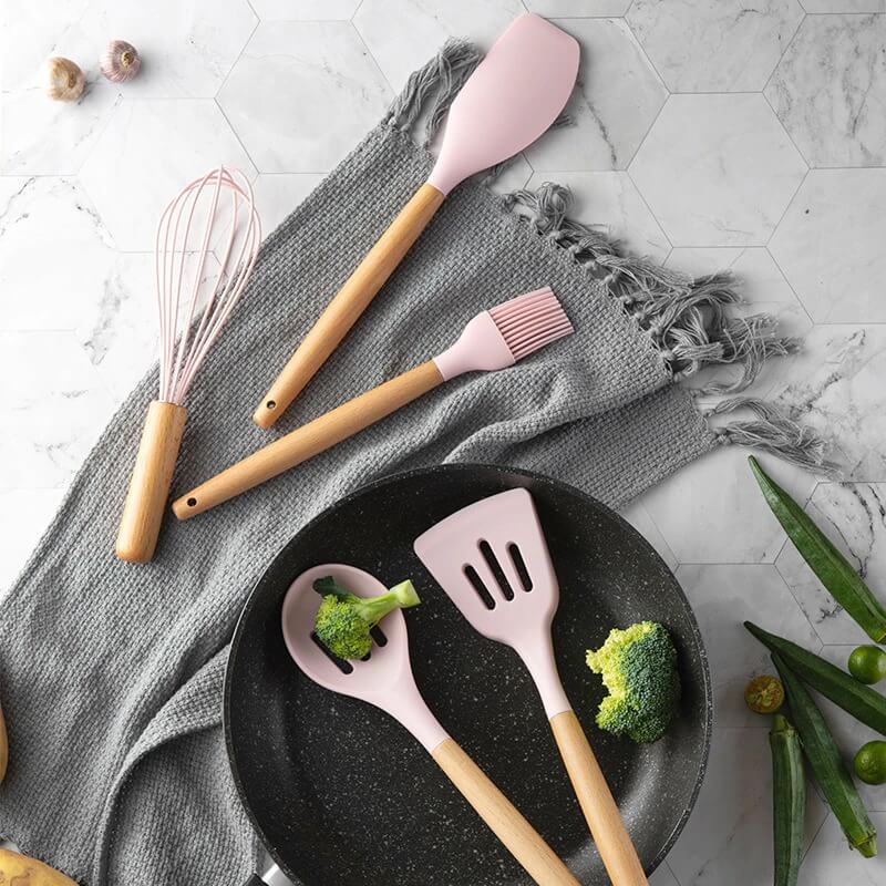 Silicone Utensils Kitchen Cooking Set